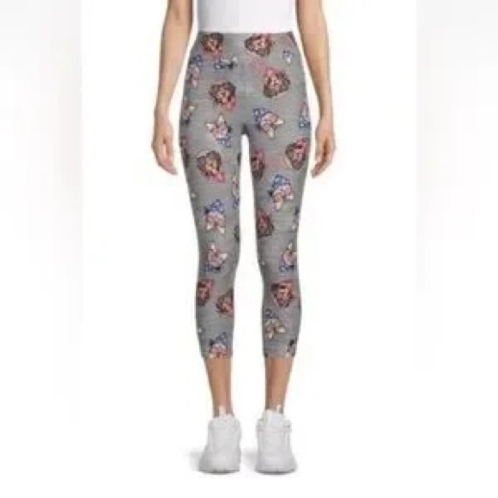 Gray Patterned Women's Leggings - image 1